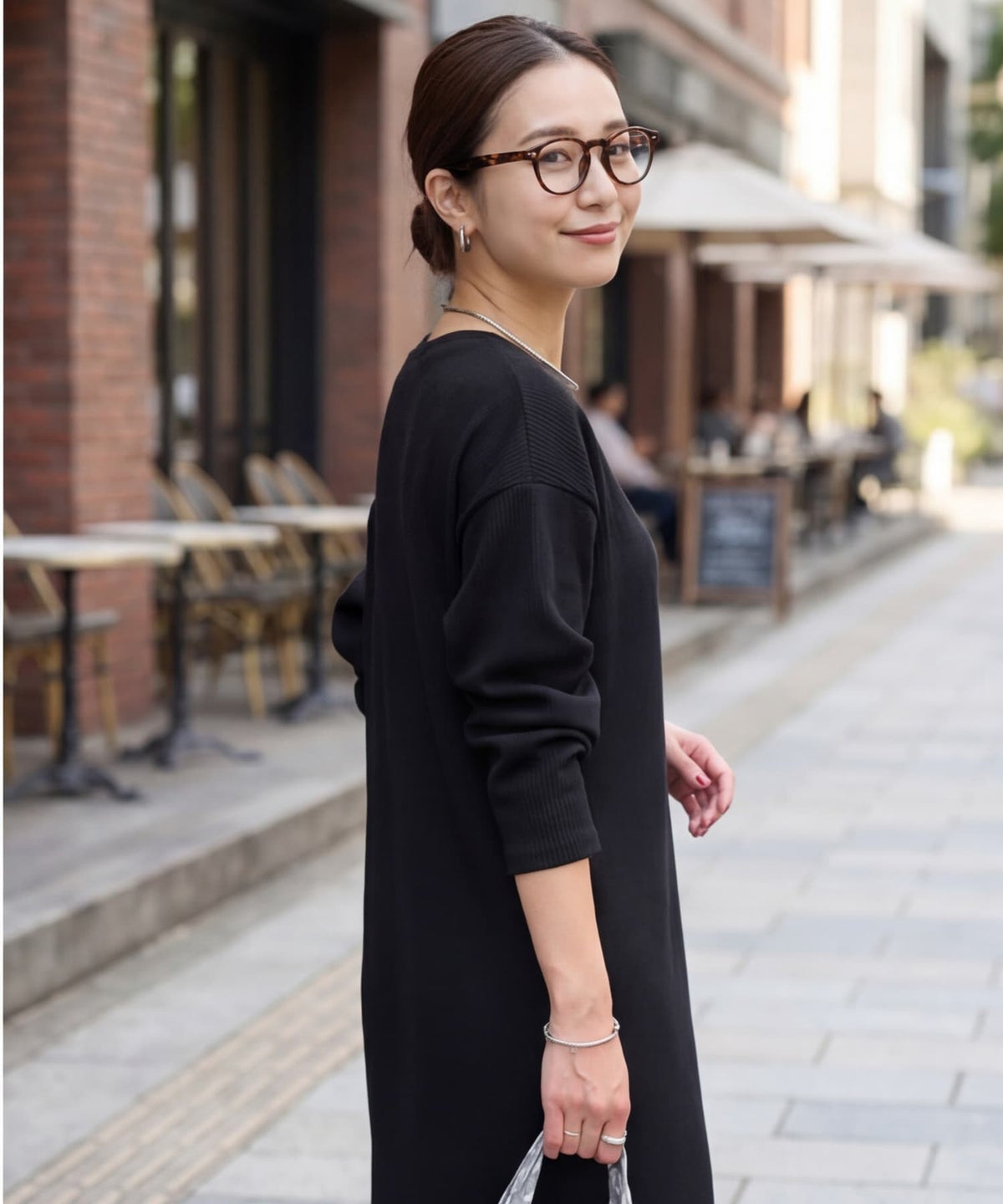 着用イメージ 165cm ブラック