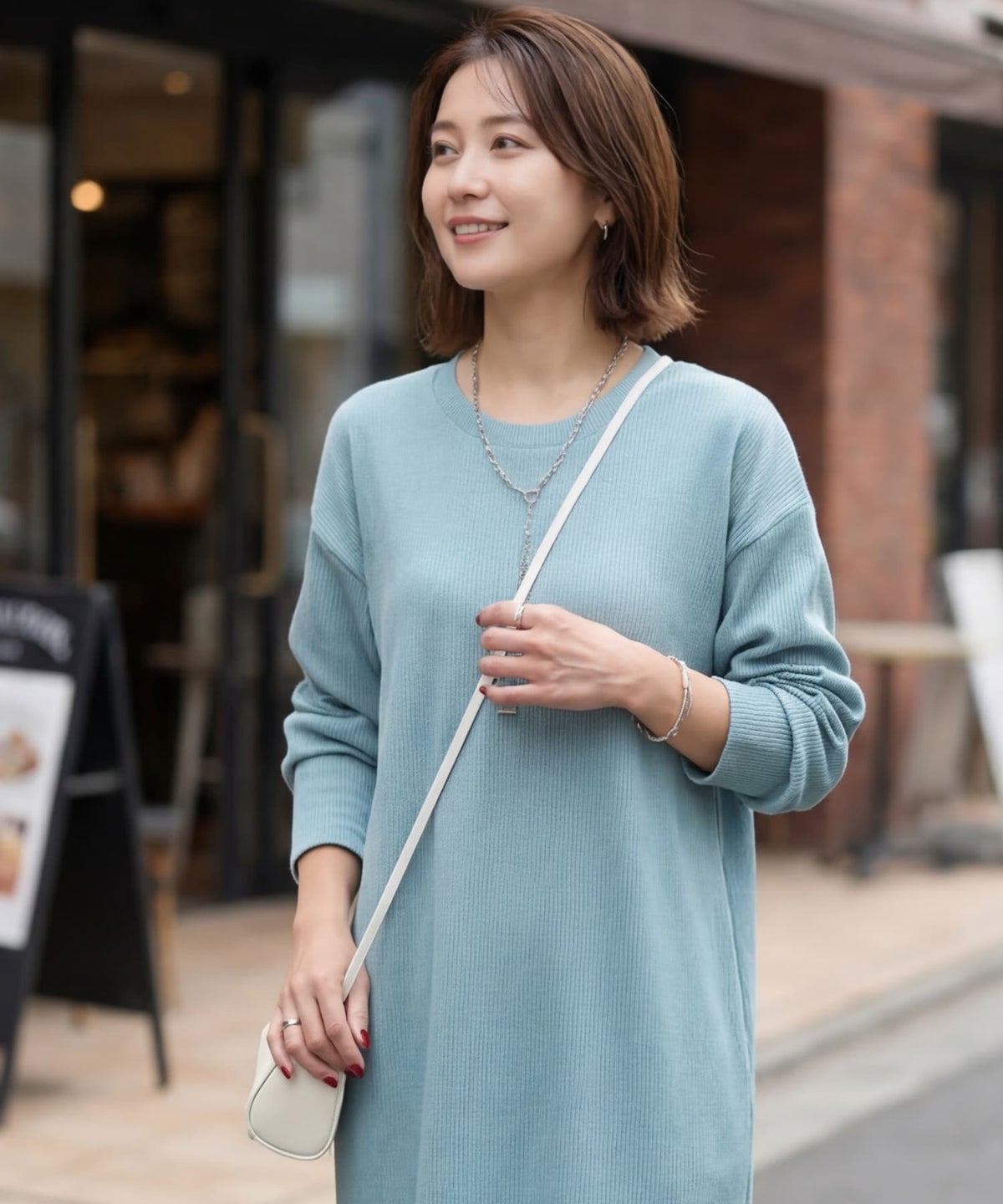 着用イメージ 165cm ライトブルー
