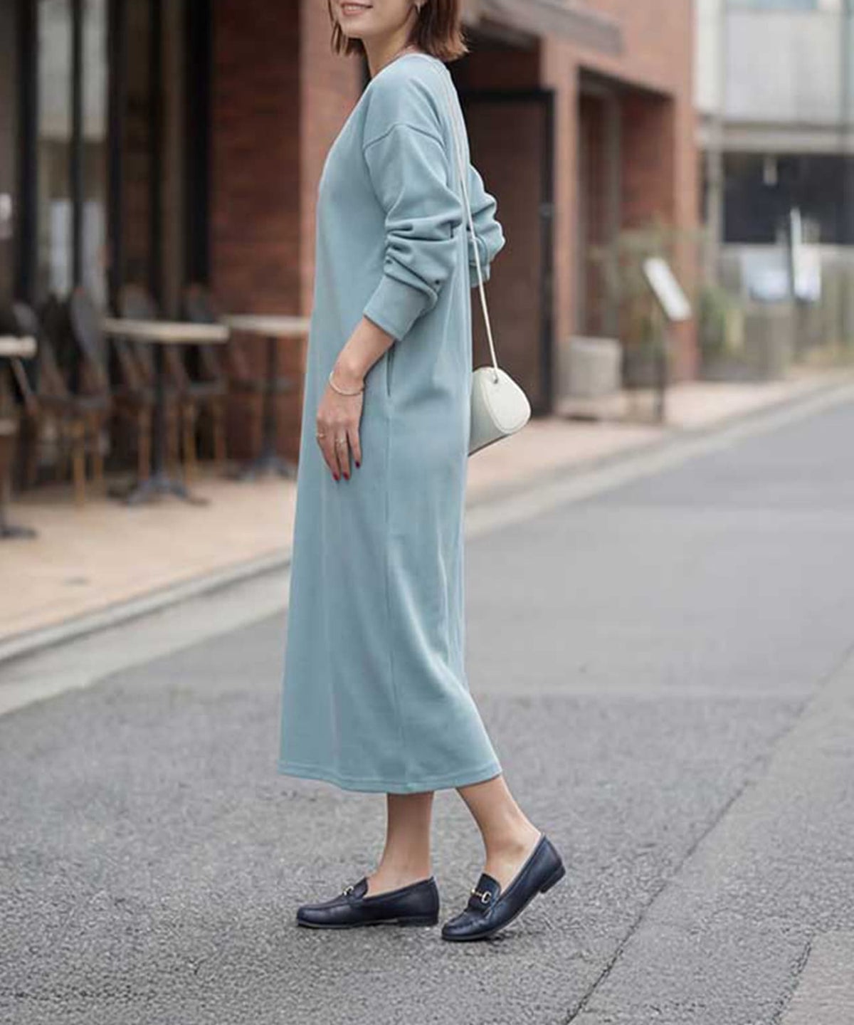 着用イメージ 165cm ライトブルー