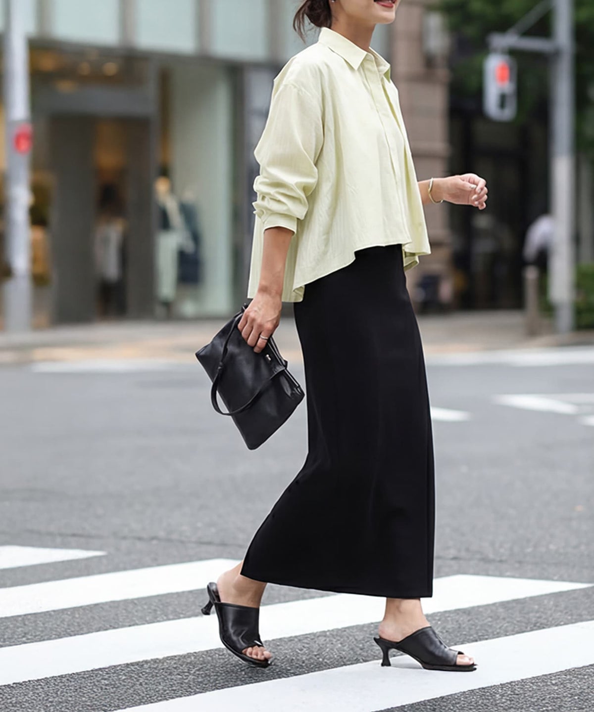 着用イメージ 163cm イエロー