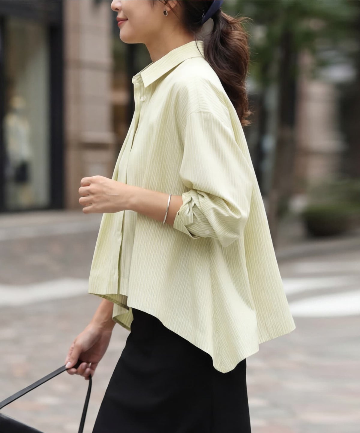 着用イメージ 163cm イエロー