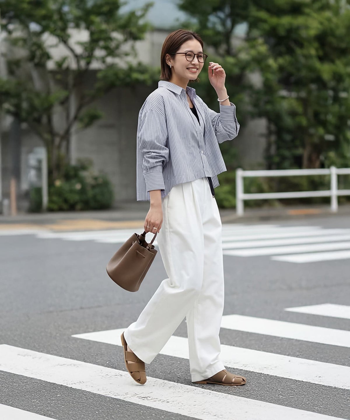 着用イメージ 163cm ブルー