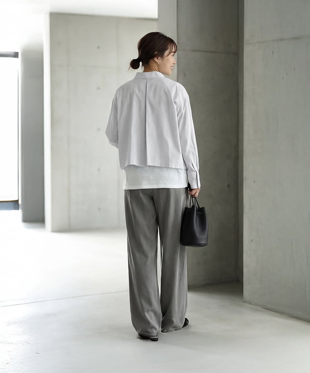 着用イメージ 163cm ホワイト