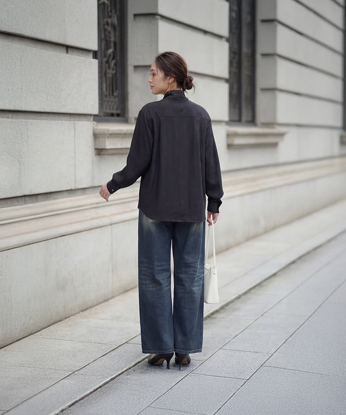 着用イメージ 163cm ブラック