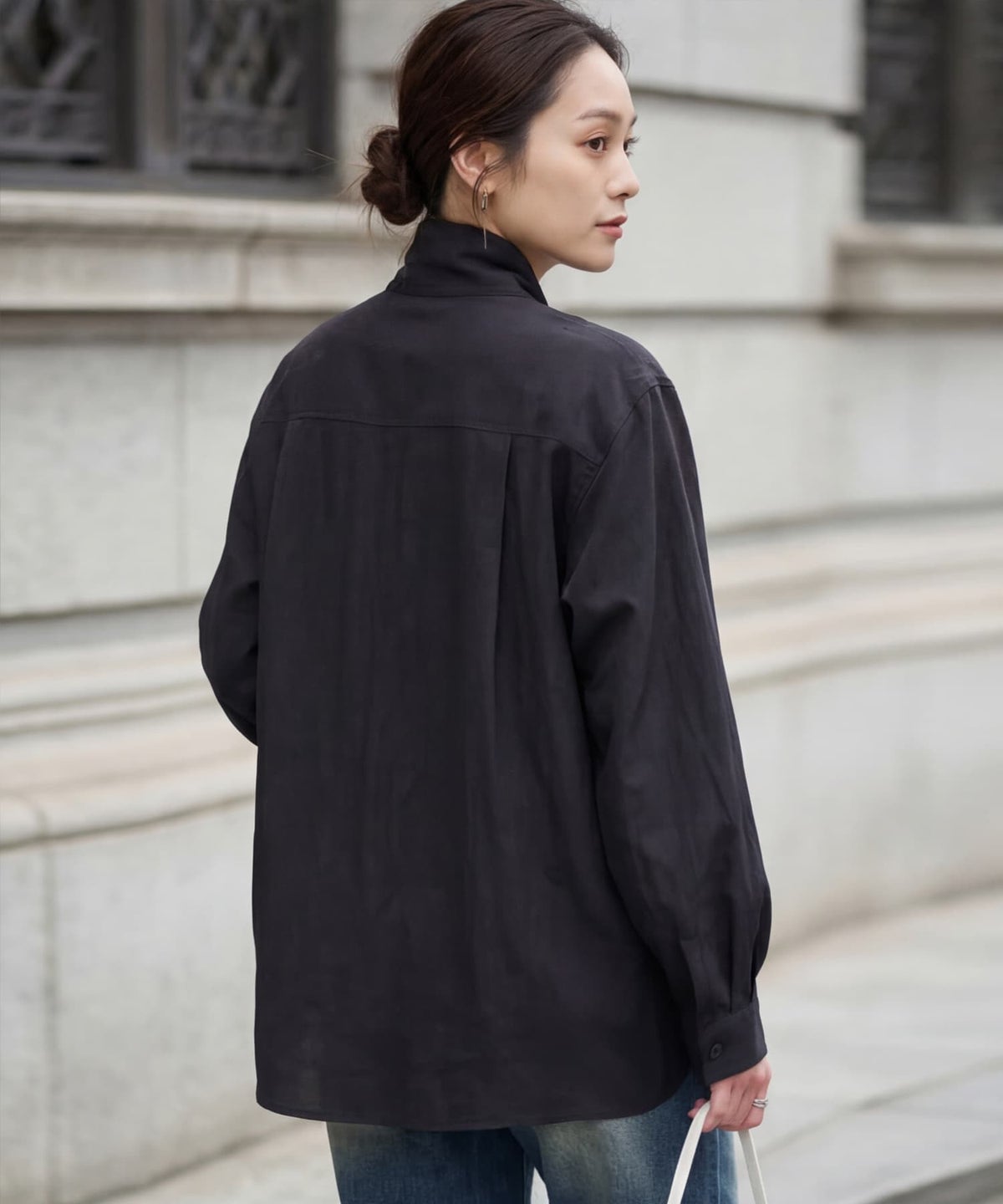 着用イメージ 163cm ブラック