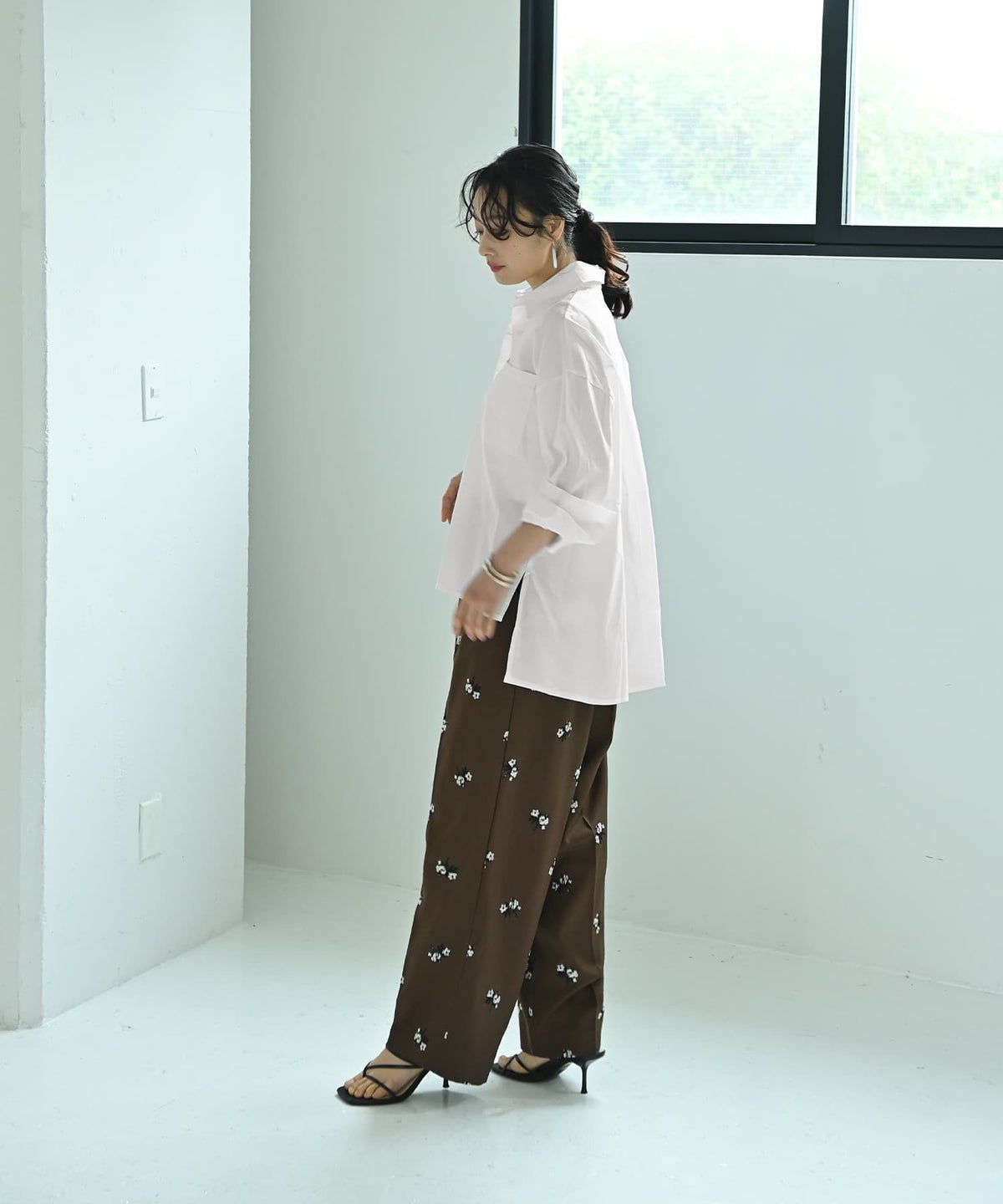 着用イメージ 167cm ホワイト