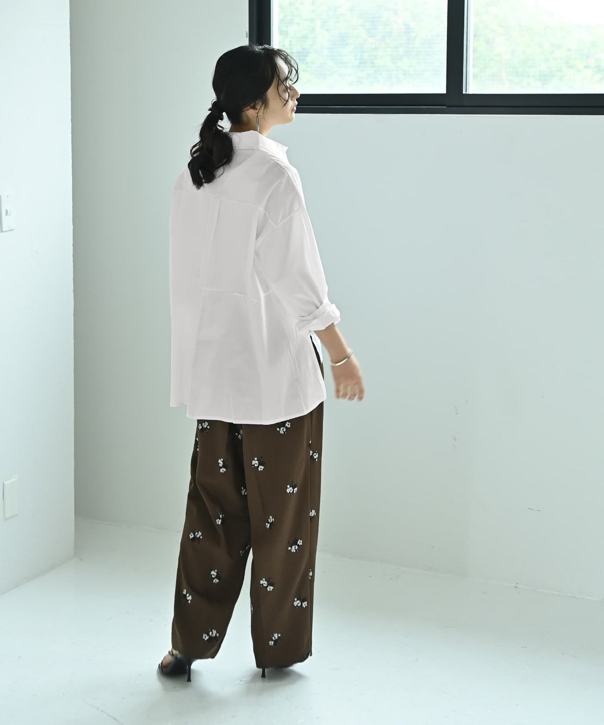 着用イメージ 167cm ホワイト