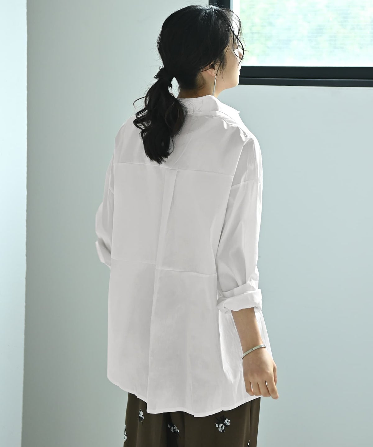 着用イメージ 167cm ホワイト
