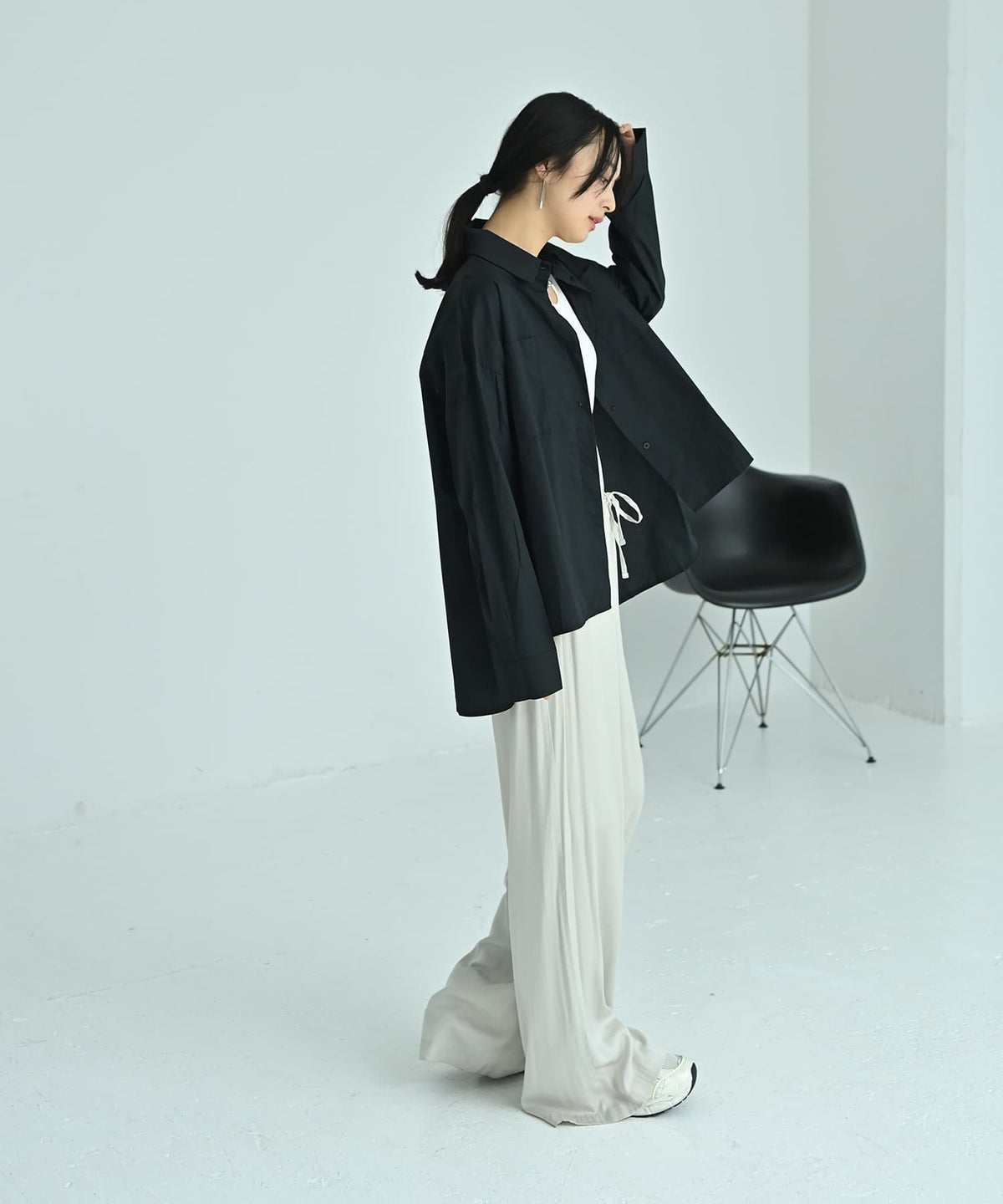 着用イメージ 167cm ブラック