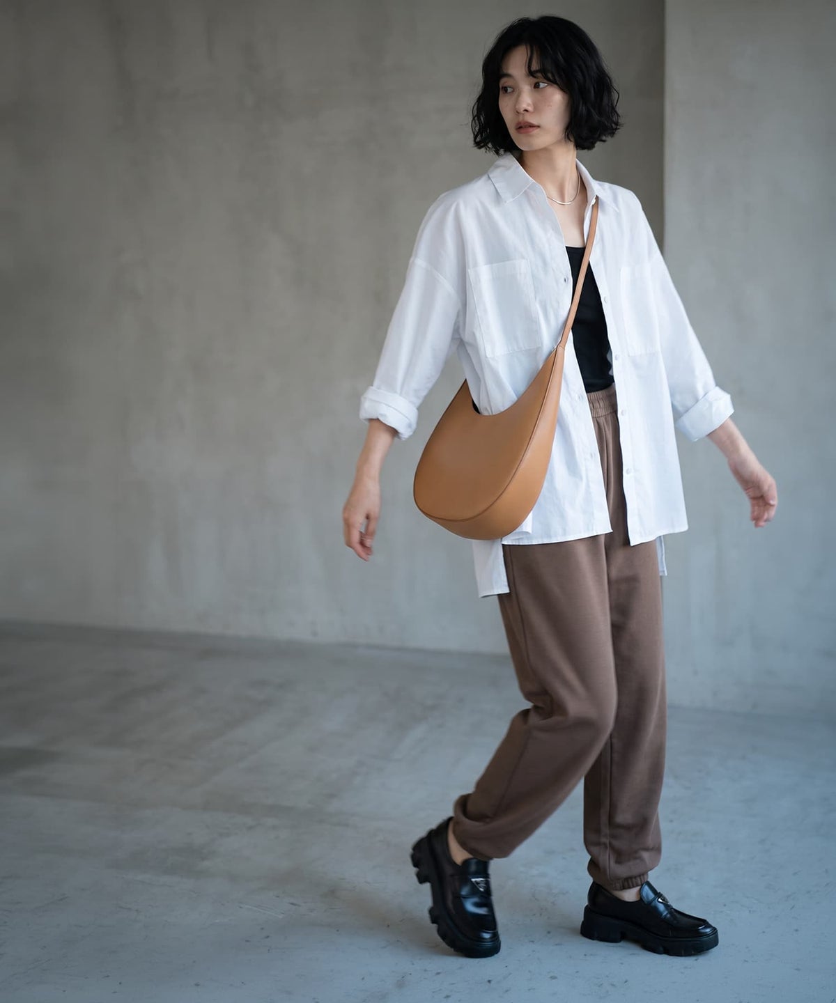 着用イメージ 170cm ホワイト