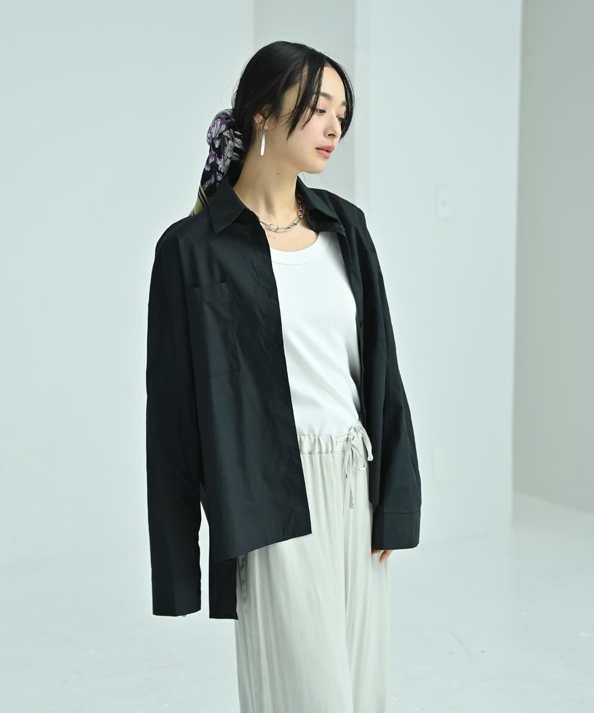 着用イメージ 167cm ブラック