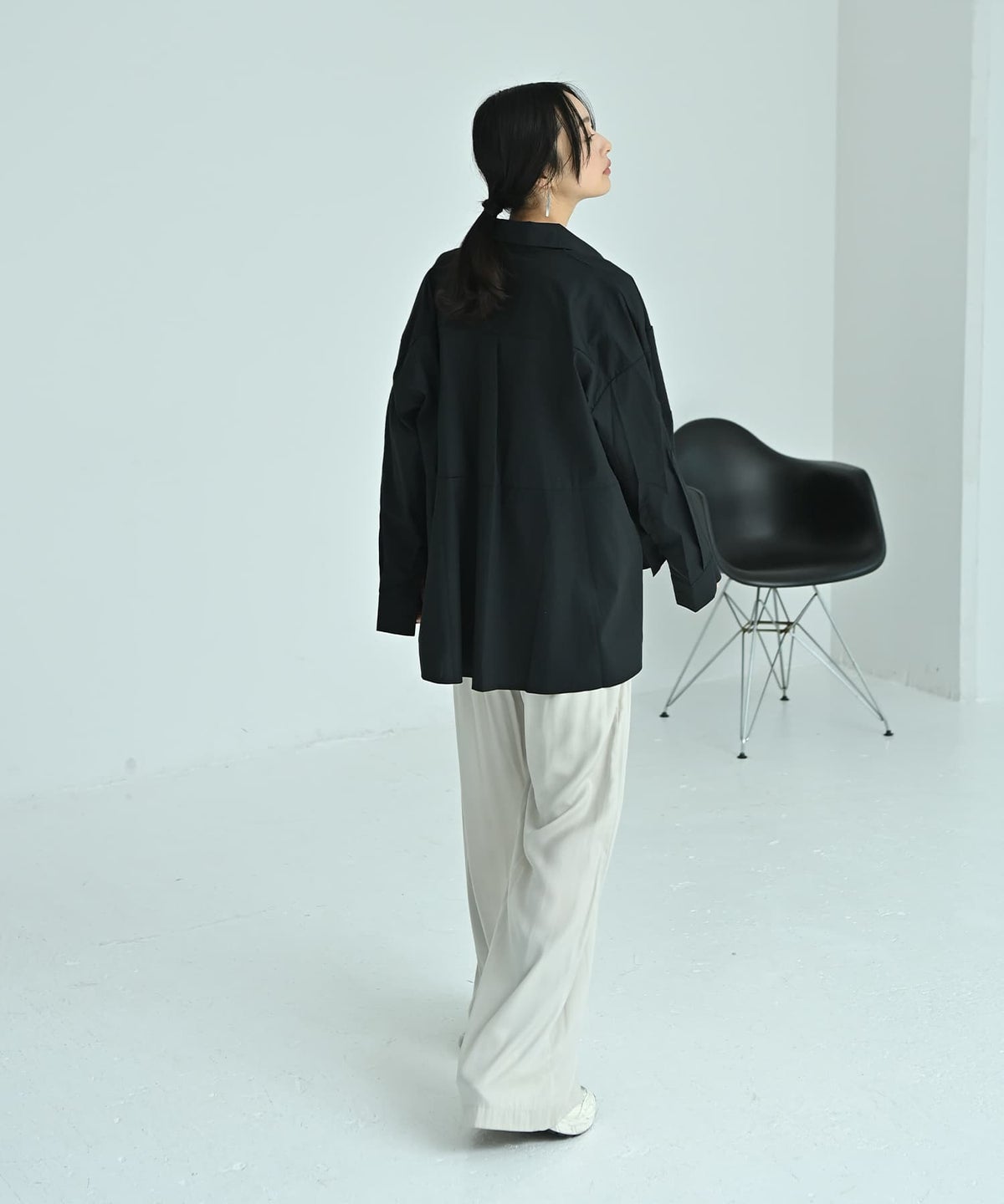 着用イメージ 167cm ブラック