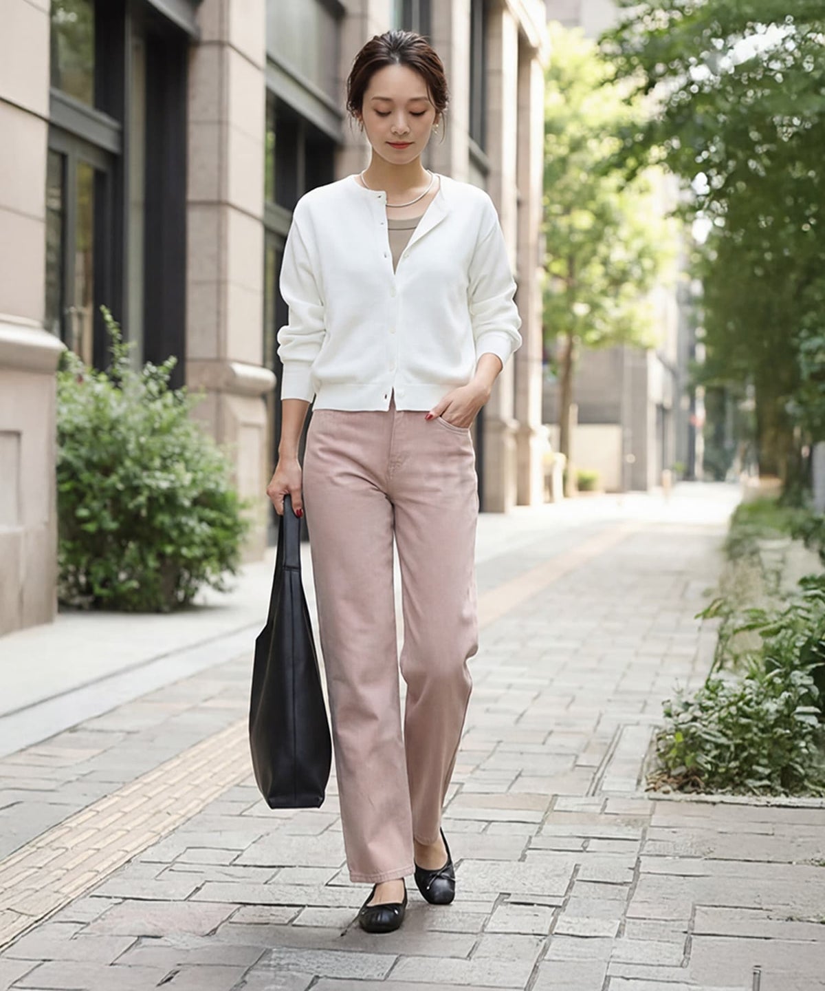 着用イメージ 163cm ピンク Sサイズ