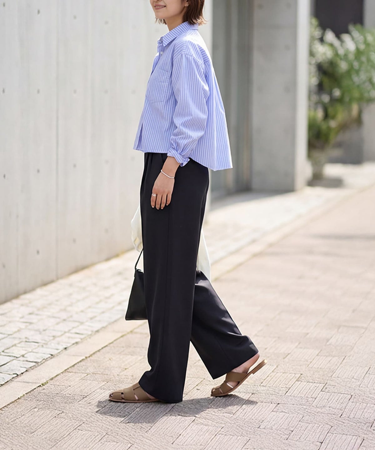 着用イメージ 163cm ライラックブルー