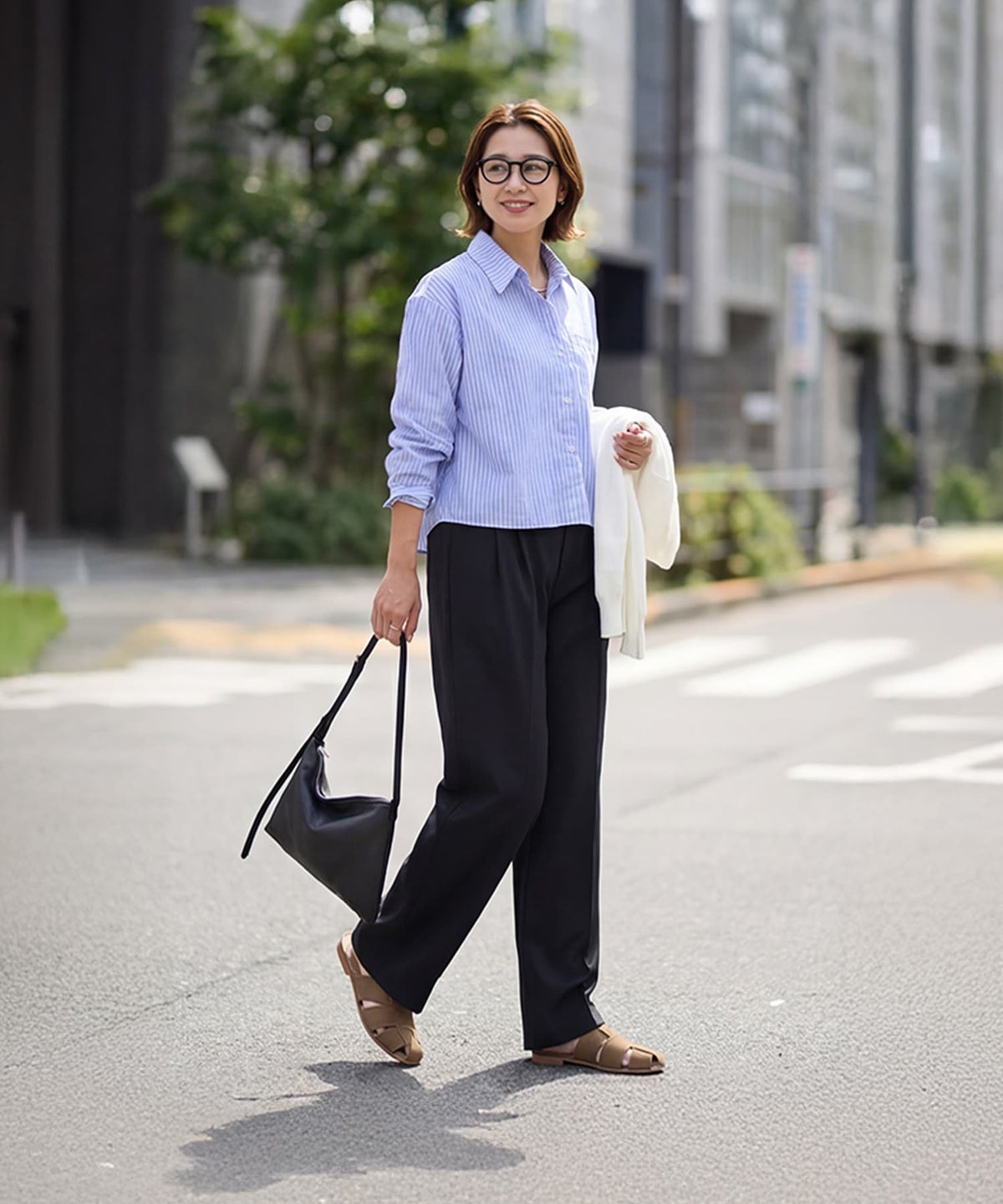 着用イメージ 163cm ライラックブルー