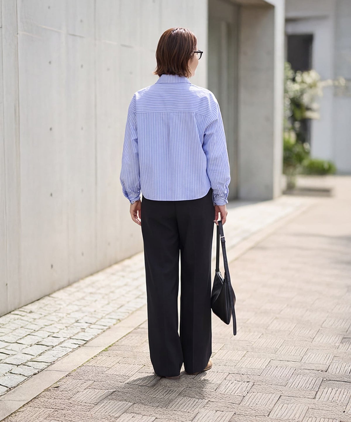 着用イメージ 163cm ライラックブルー