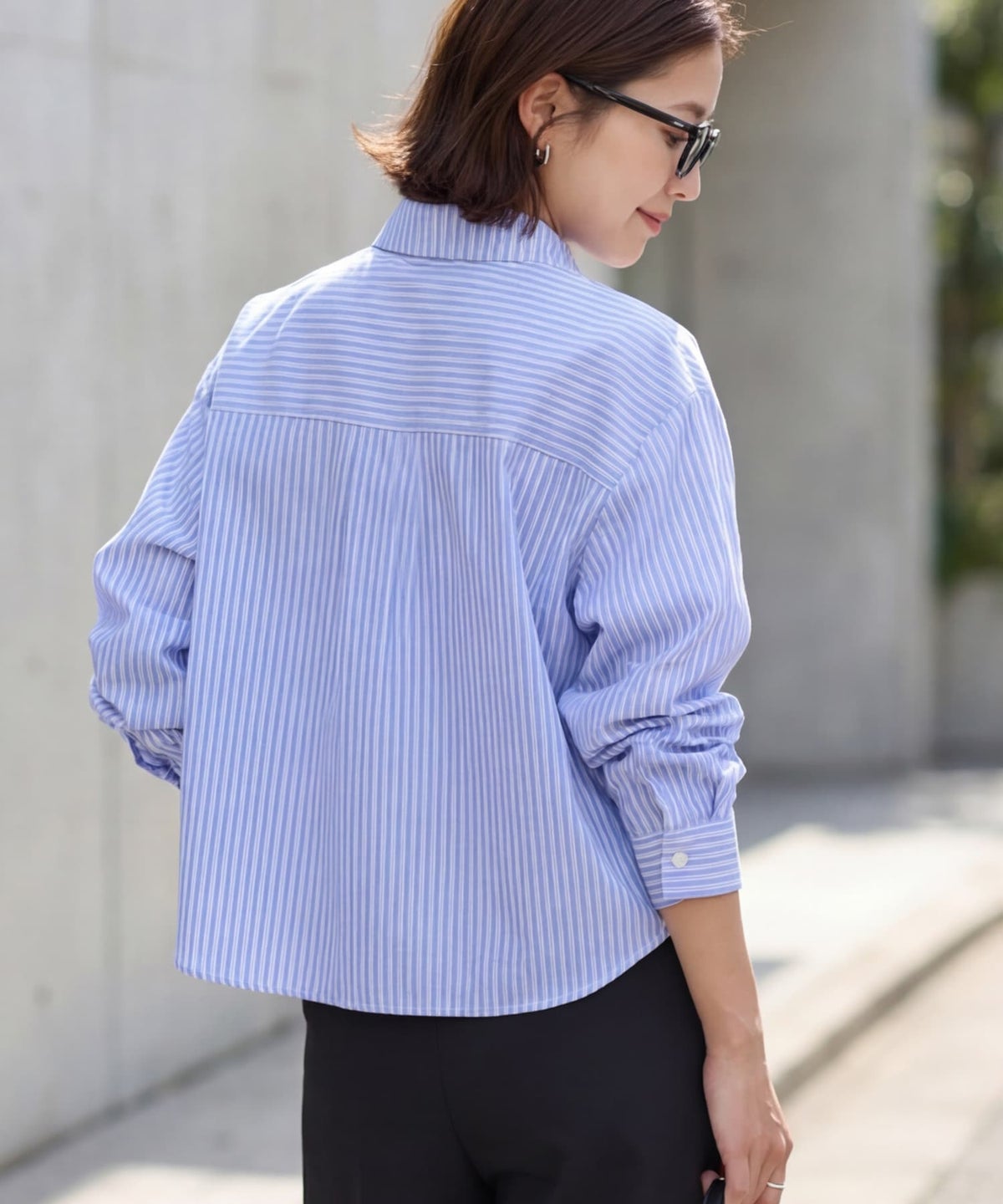 着用イメージ 163cm ライラックブルー