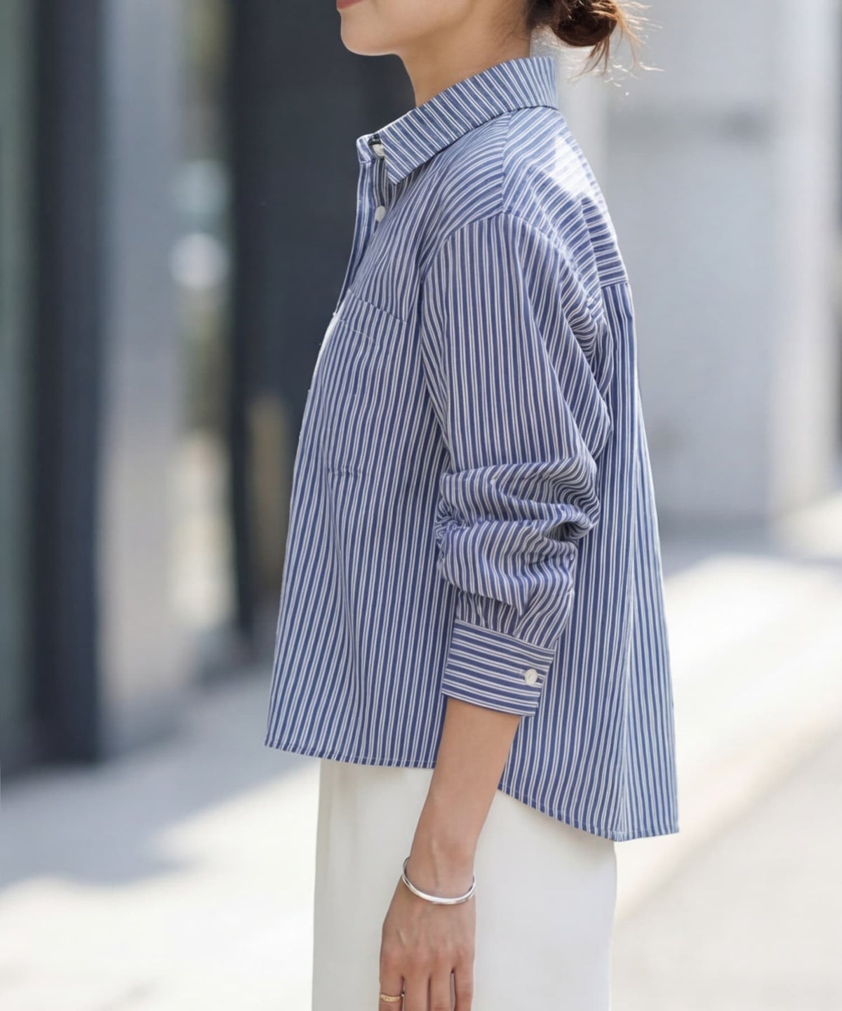 着用イメージ 163cm ネイビー