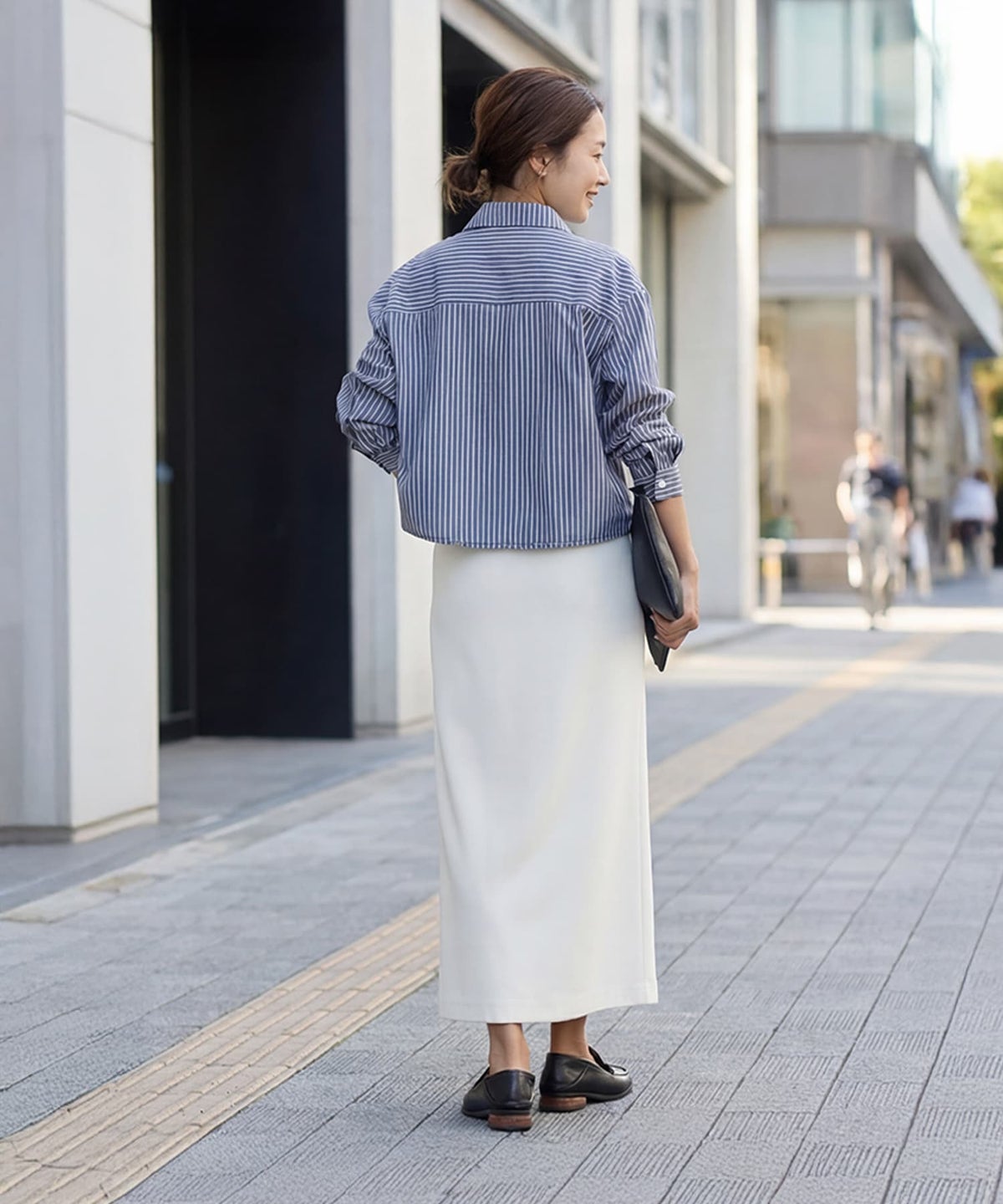 着用イメージ 163cm ネイビー