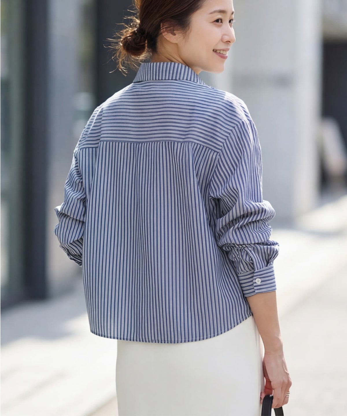 着用イメージ 163cm ネイビー