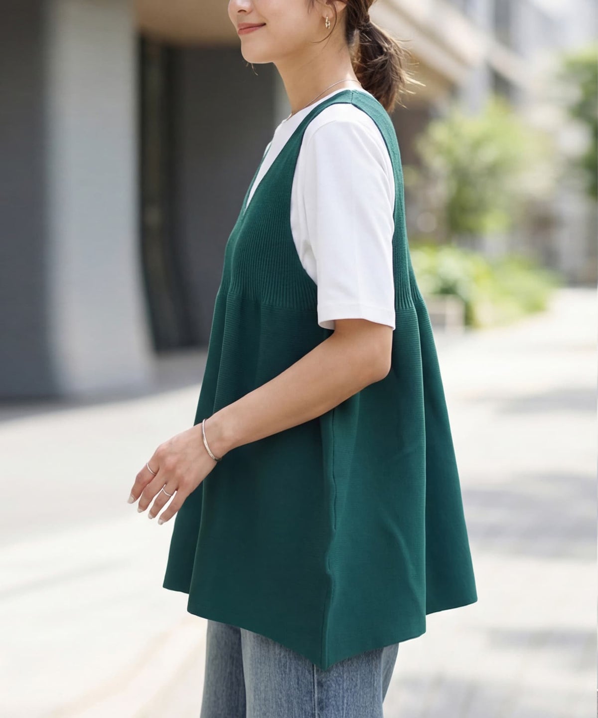 着用イメージ 163cm グリーン