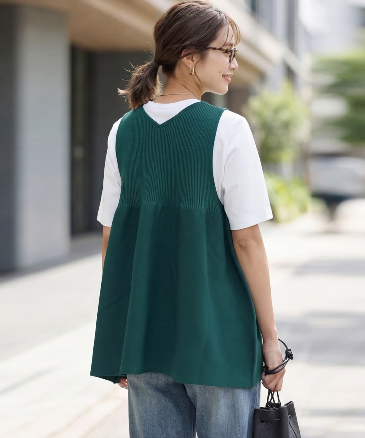 着用イメージ 163cm グリーン