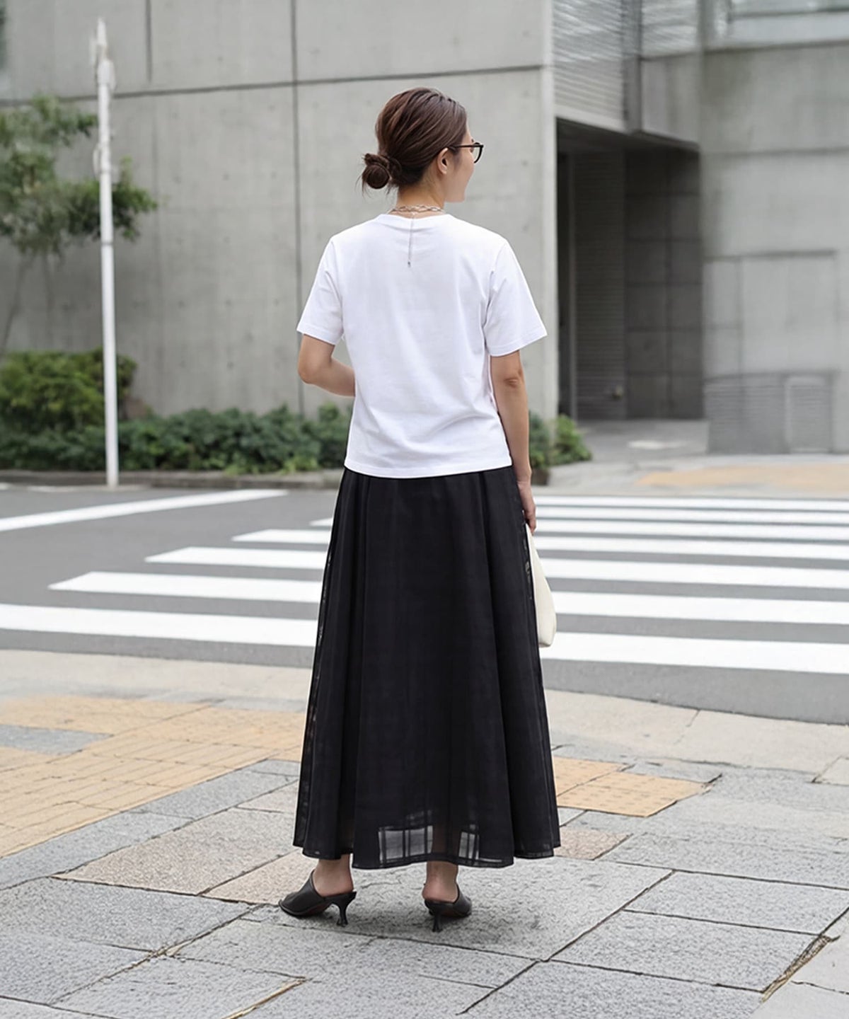 着用イメージ 163cm ホワイト