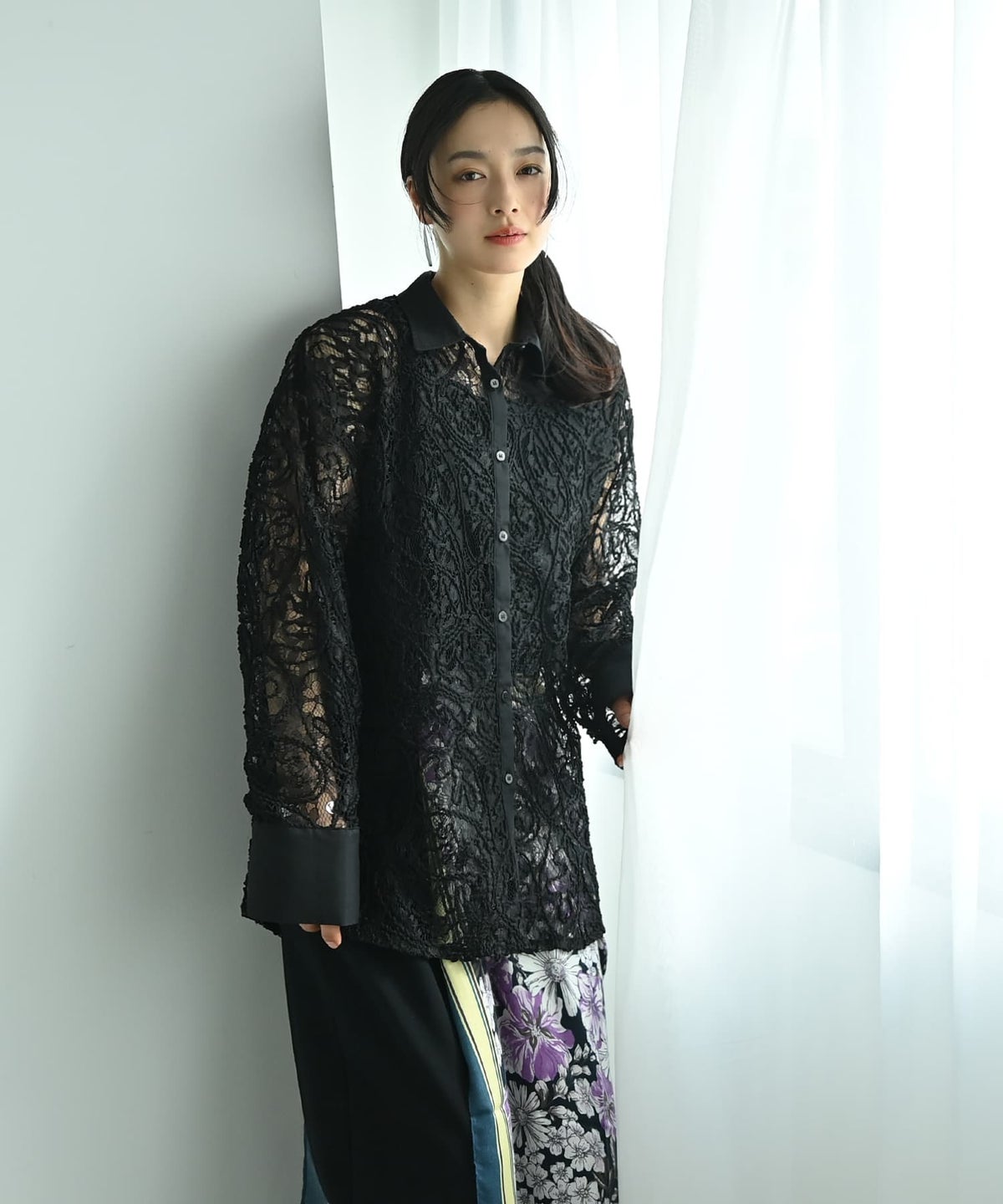 着用イメージ 167cm ブラック