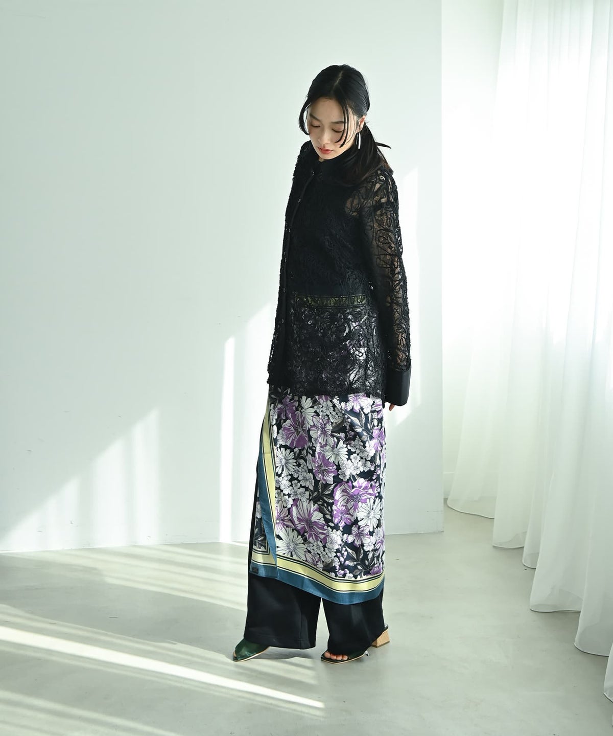 着用イメージ 167cm ブラック