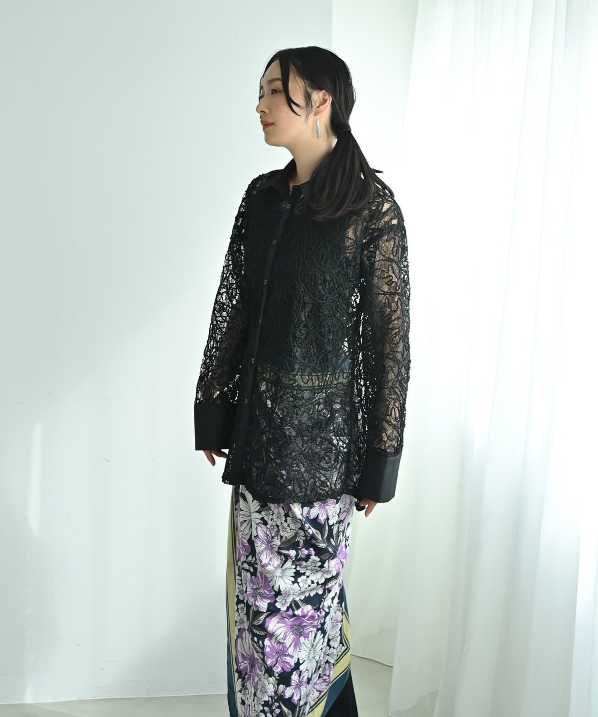 着用イメージ 167cm ブラック