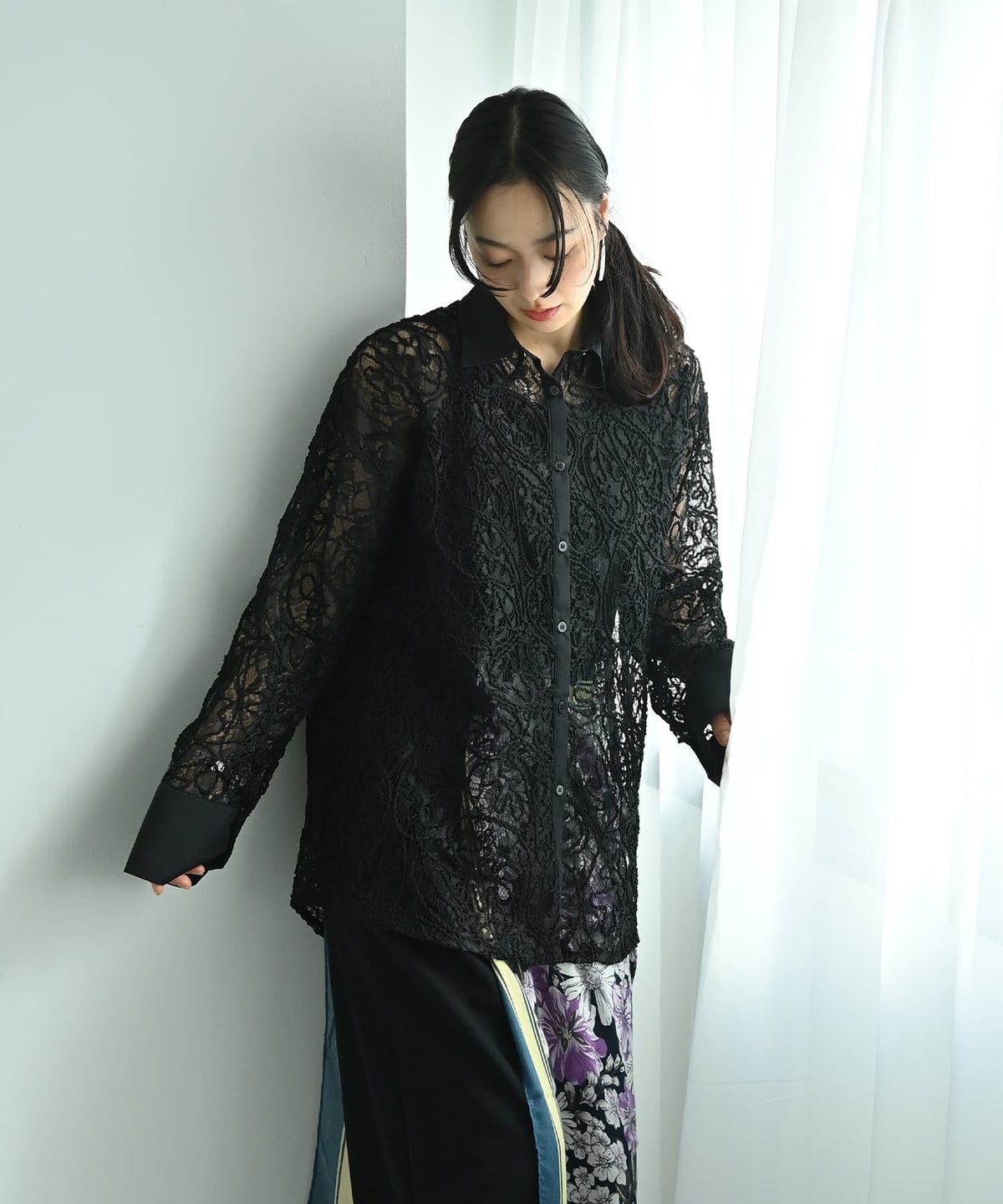 着用イメージ 167cm ブラック