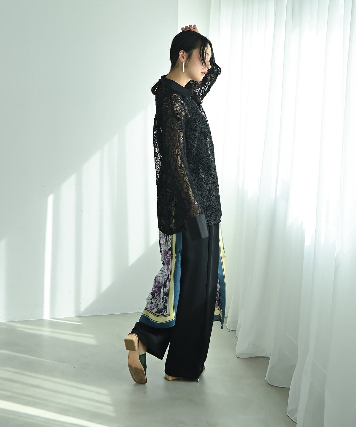 着用イメージ 167cm ブラック