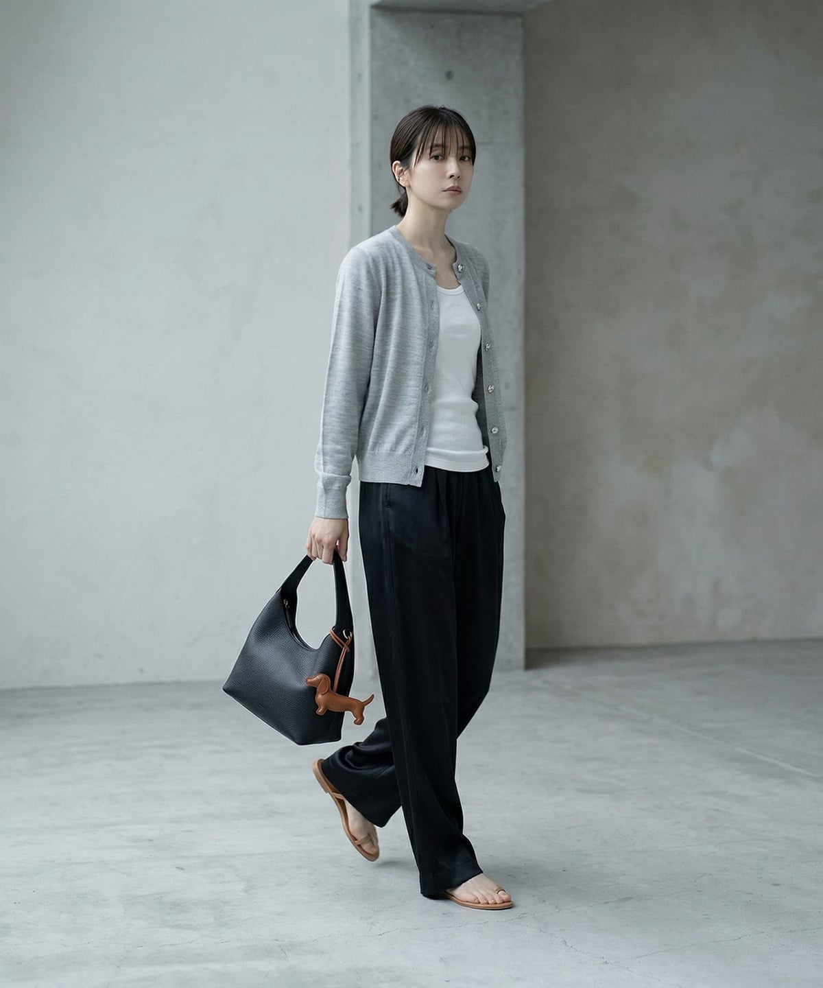 着用イメージ 170cm ブラック