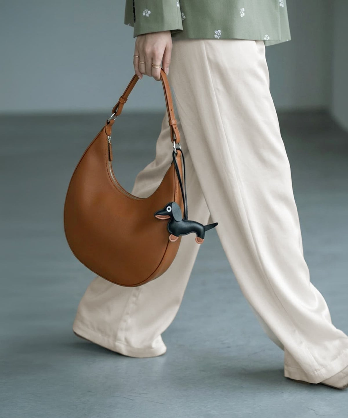 着用イメージ 170cm アイボリー