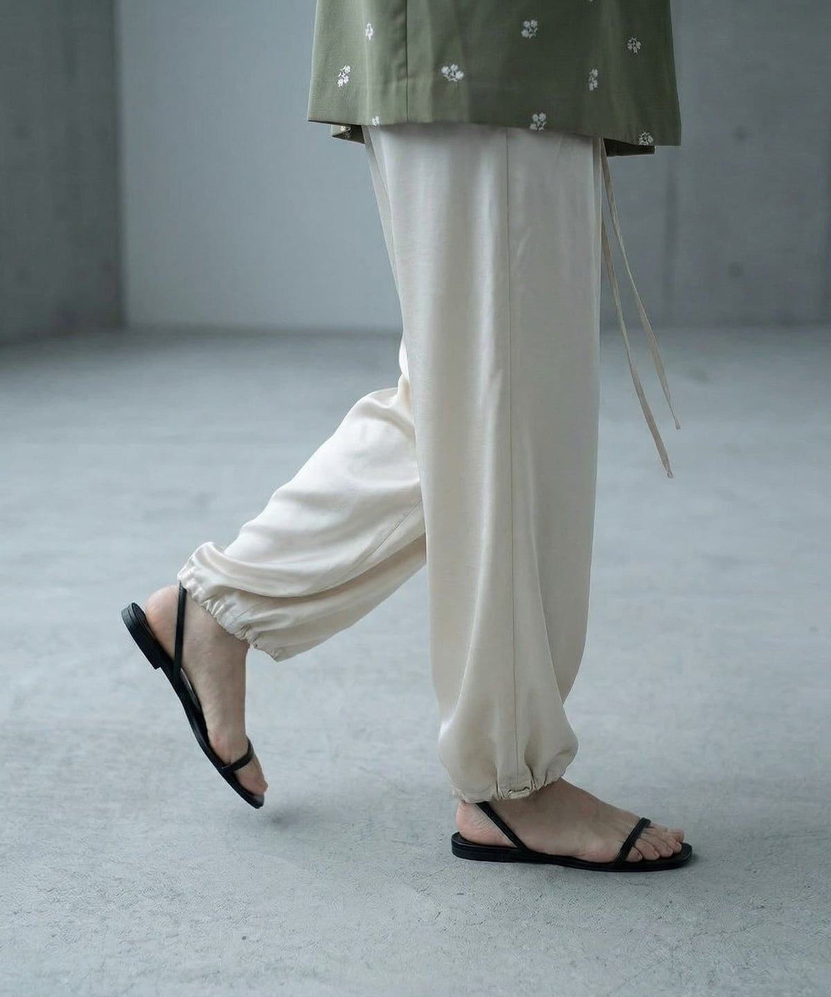 着用イメージ 170cm アイボリー