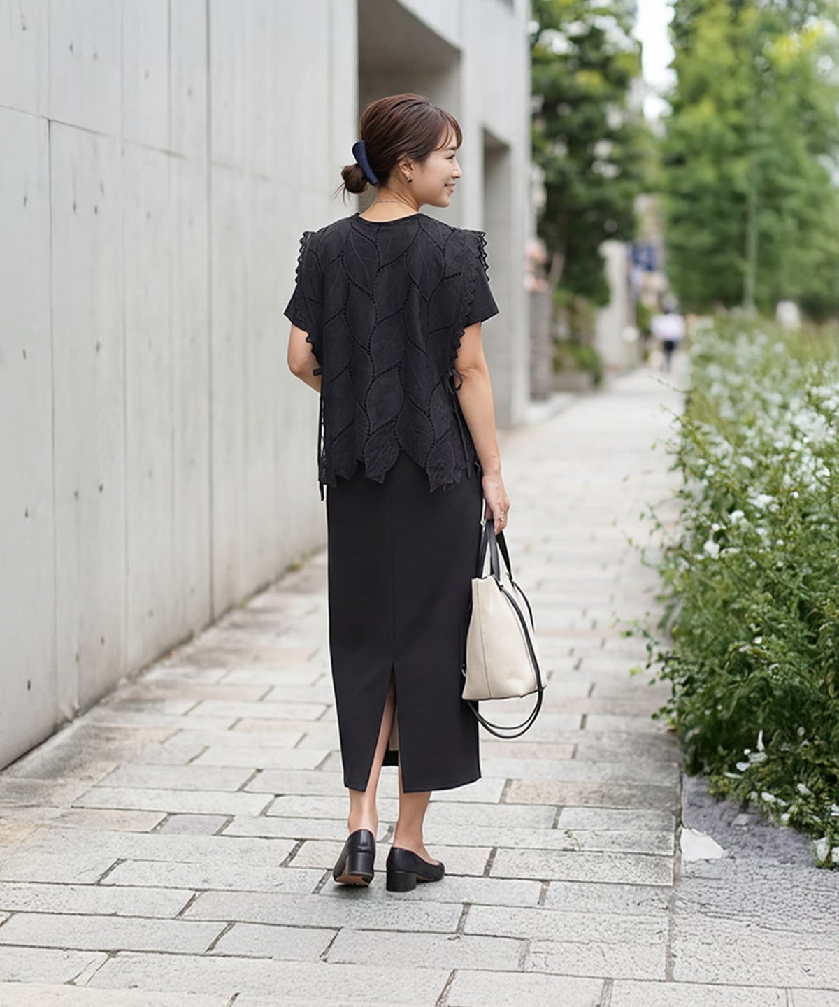 着用イメージ 163cm ブラック