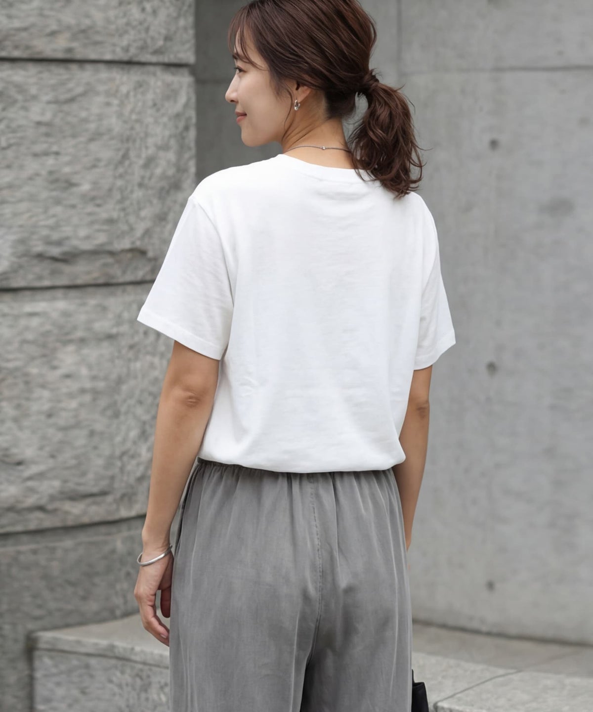 着用イメージ 163cm ホワイト