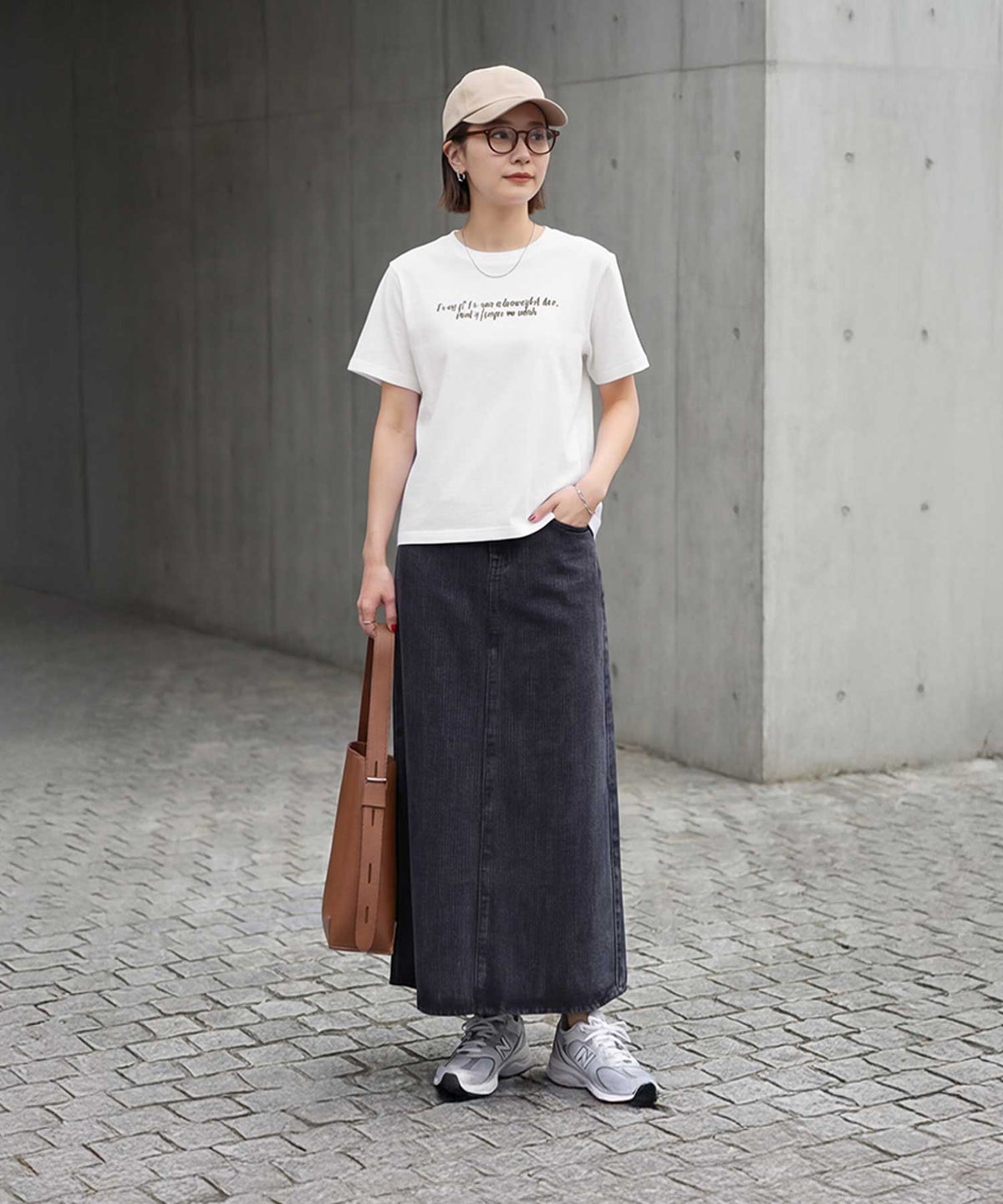 着用イメージ 163cm ホワイト