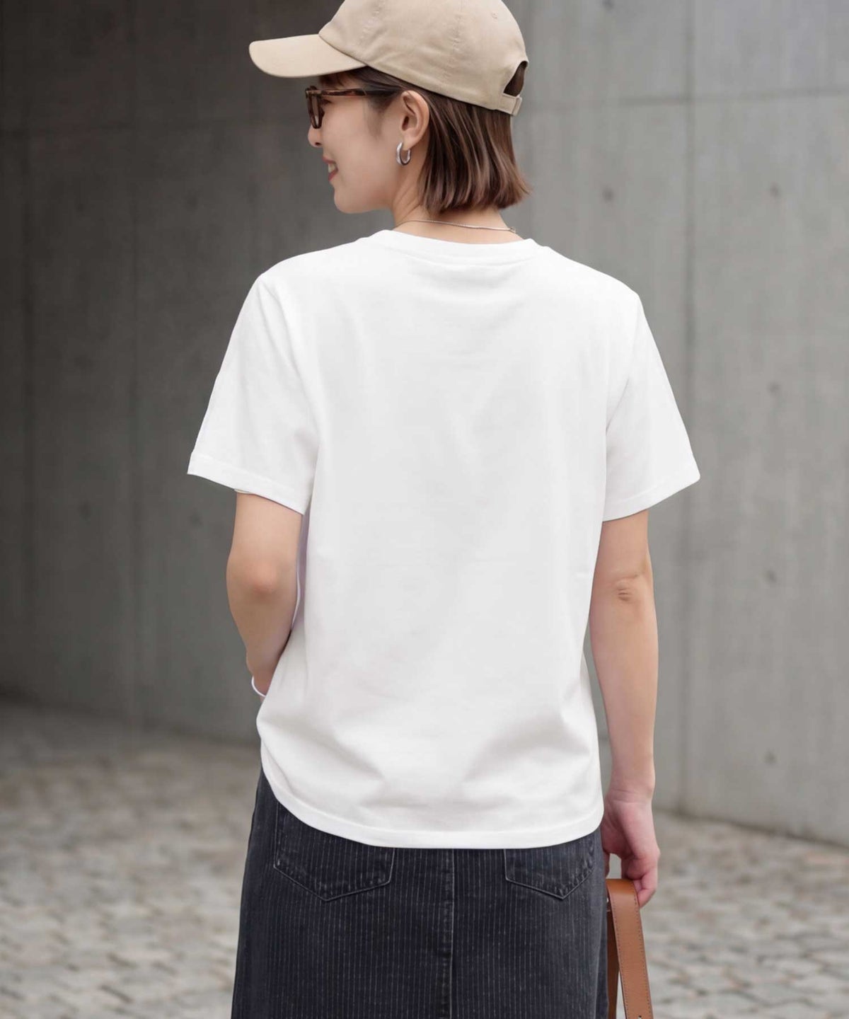 着用イメージ 163cm ホワイト