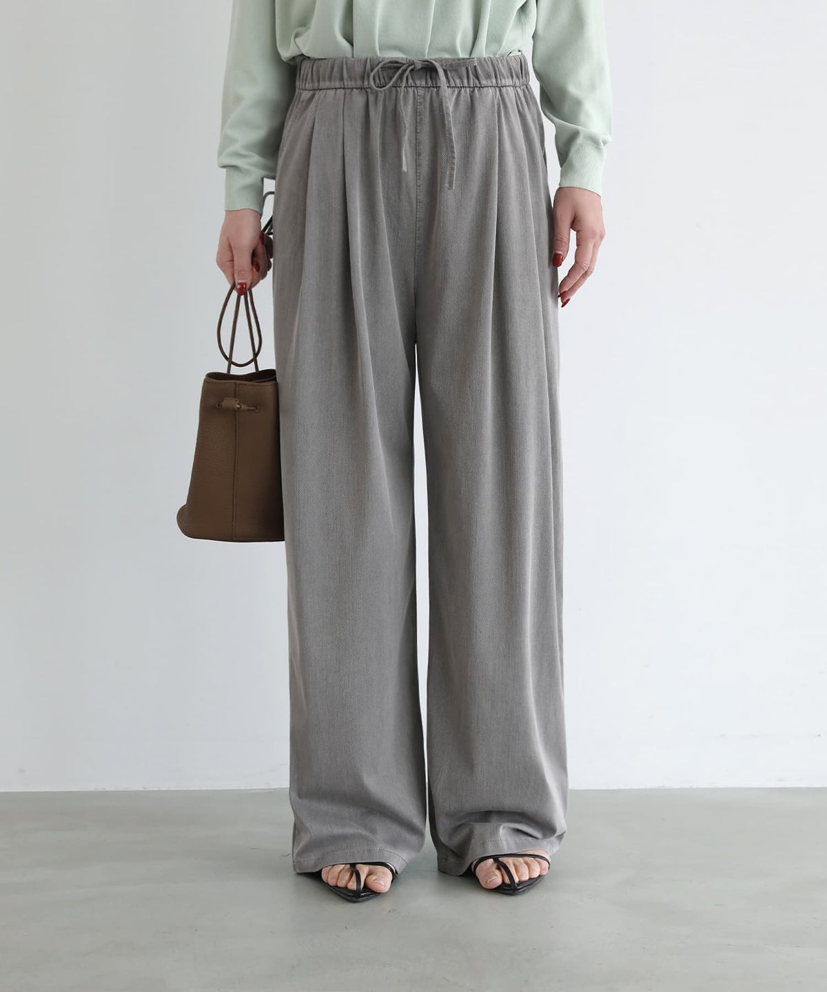 着用イメージ 163cm　ライトグレー