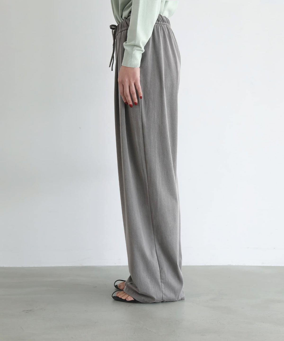 着用イメージ 163cm　ライトグレー