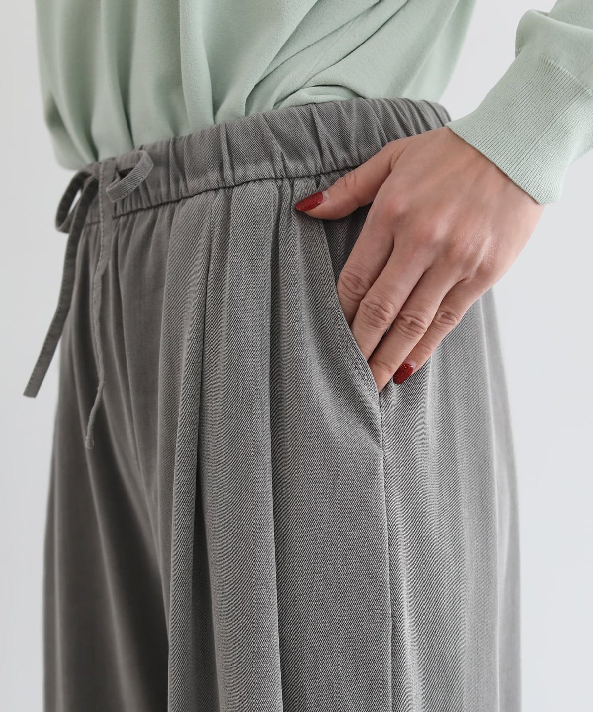 着用イメージ 163cm　ライトグレー