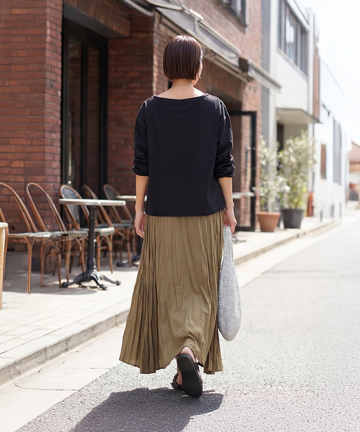 着用イメージ 163cm ブラック