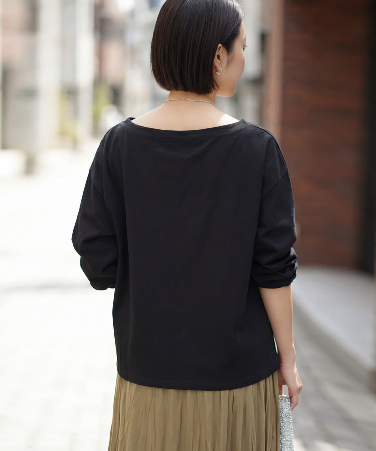 着用イメージ 163cm ブラック