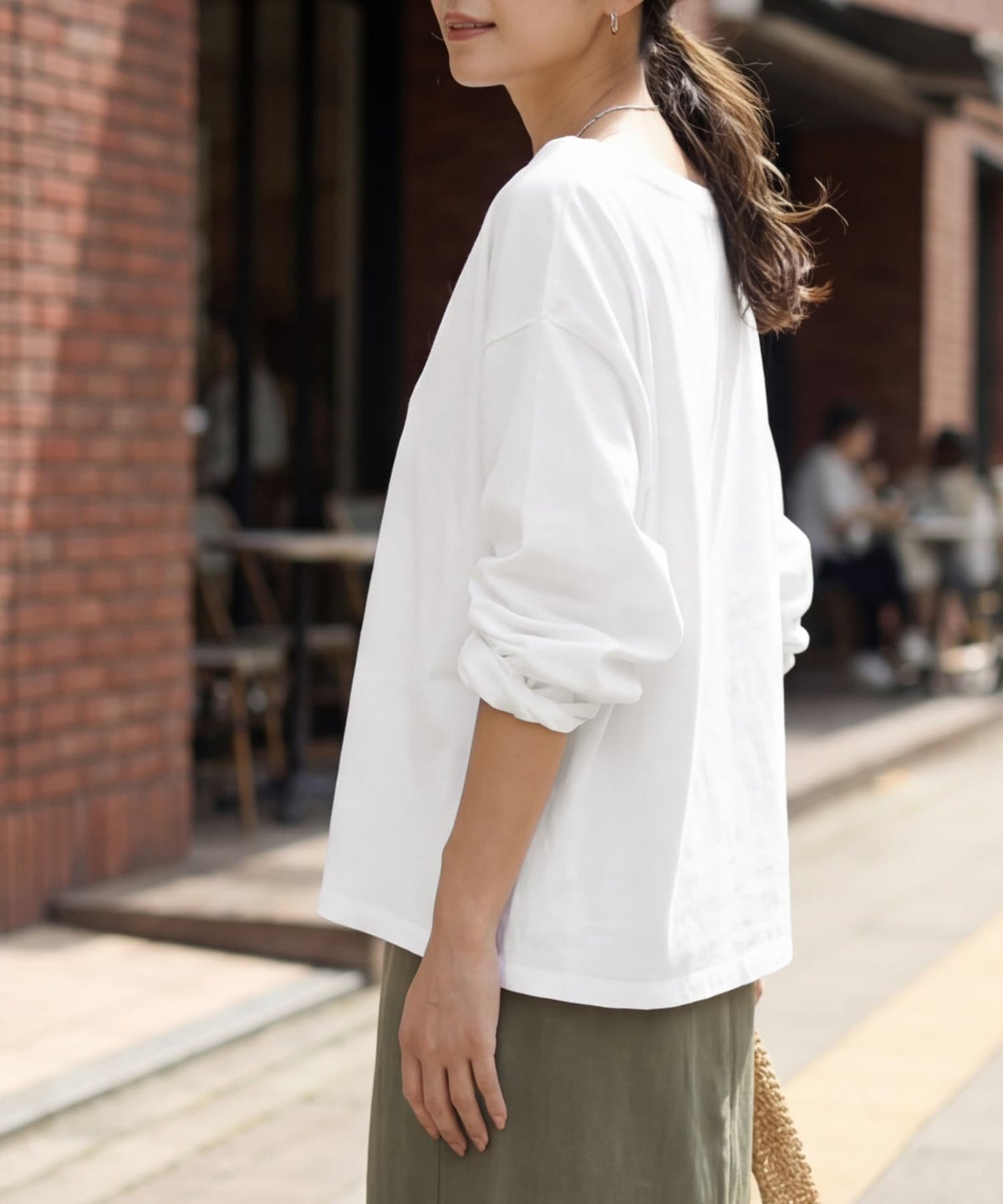 着用イメージ 163cm ホワイト