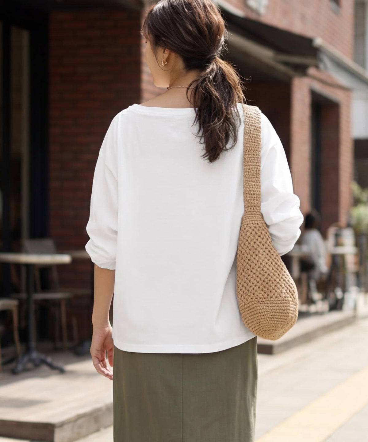 着用イメージ 163cm ホワイト