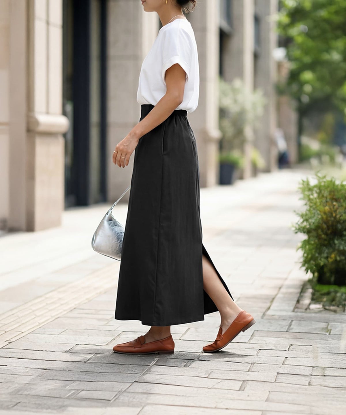 着用イメージ 163cm ブラック