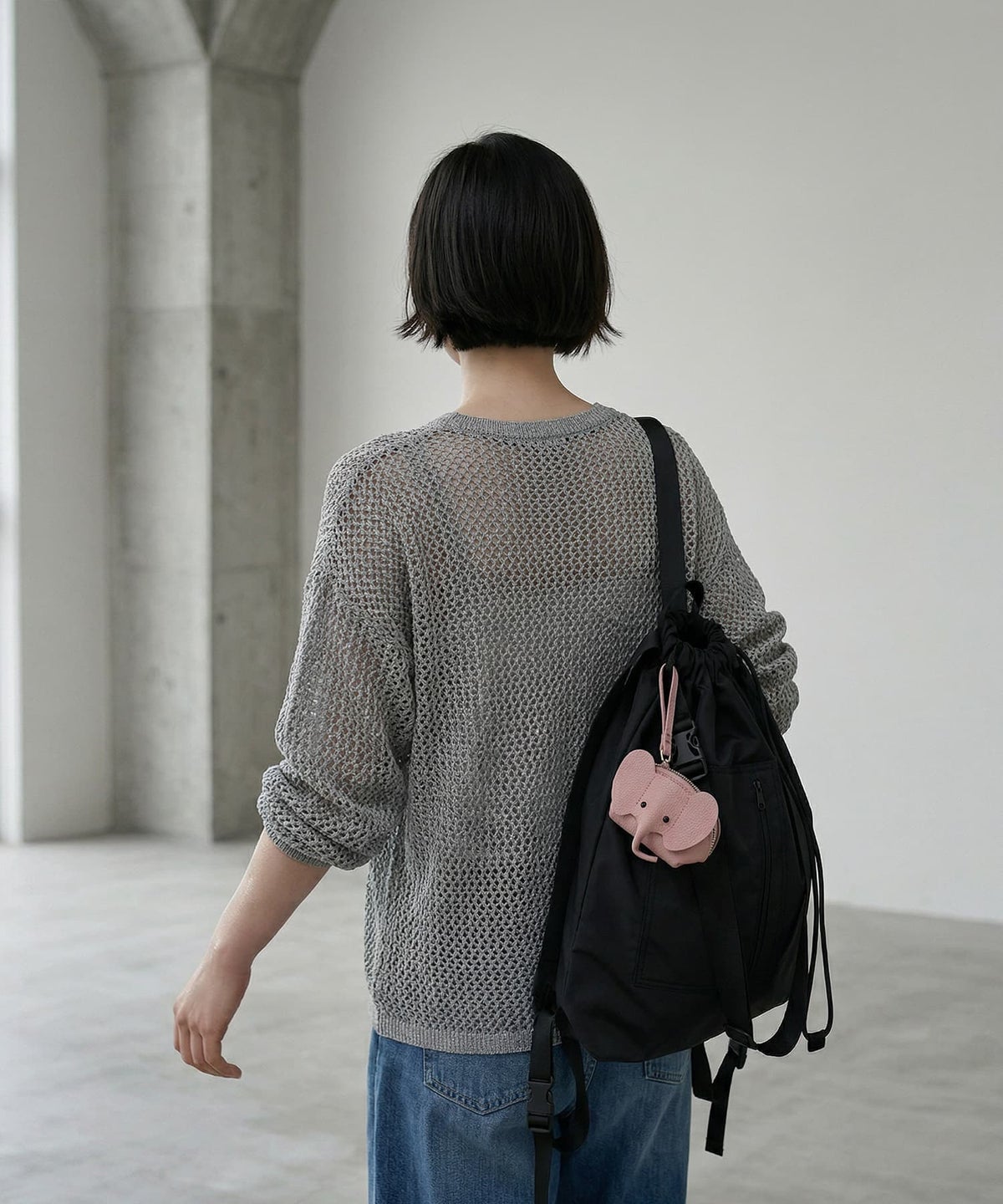 着用イメージ 170cm グレー