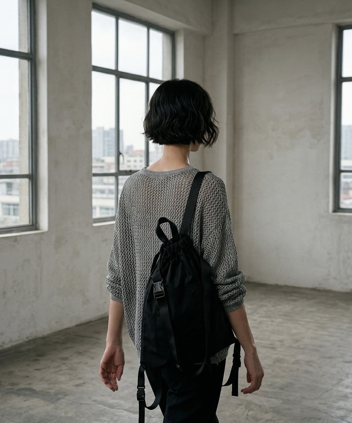 着用イメージ 170cm グレー