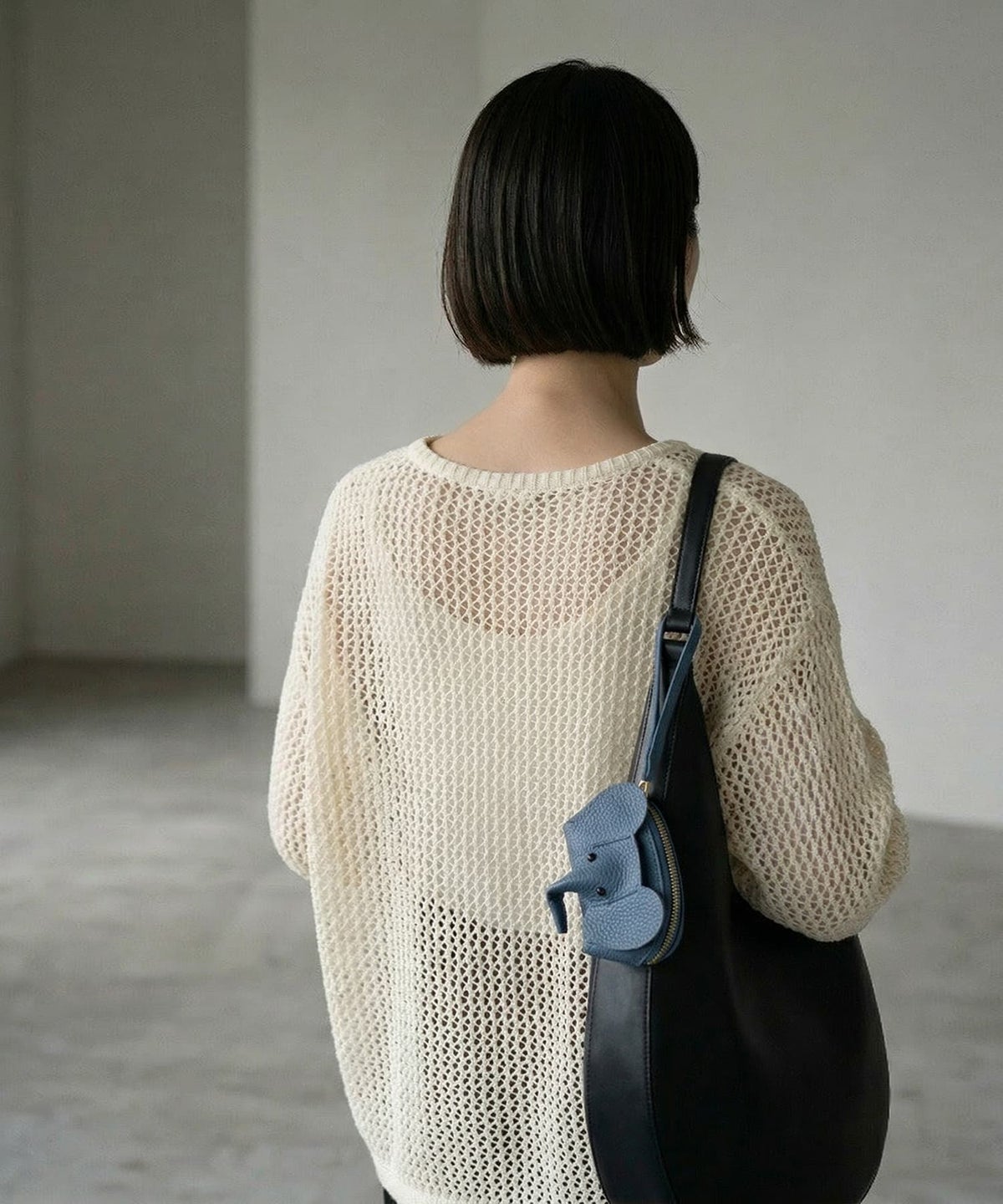 着用イメージ 170cm オフホワイト